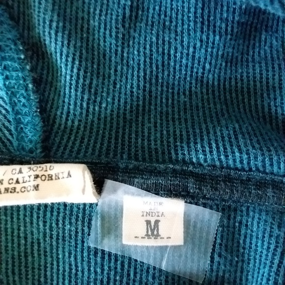 Black & Blue Long Sleeved, Hooded Pullover - Picture 7 of 8